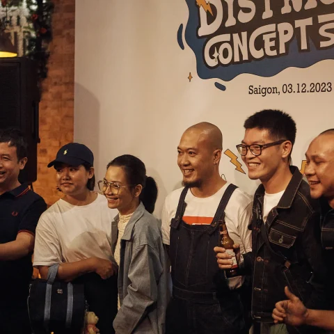 District M Concept Store opening The Highball Khai trương District M Concept Store Saigon 03.12.2023 — nhóm bạn tại sự kiện