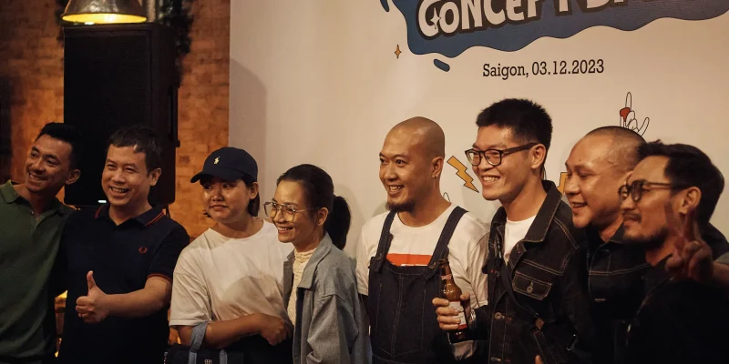 Khai trương District M Concept Store Saigon 03.12.2023 — nhóm bạn tại sự kiện