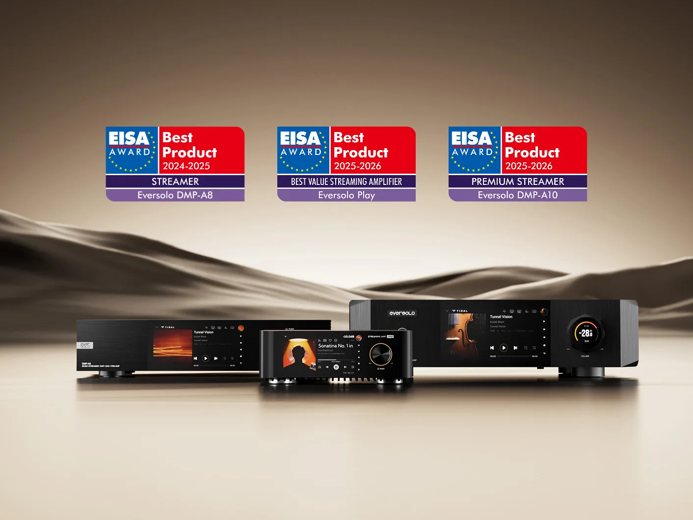Eversolo thắng EISA: DMP-A8, Play và DMP-A10 - thương hiệu streamer Hi-Fi được công nhận quốc tế