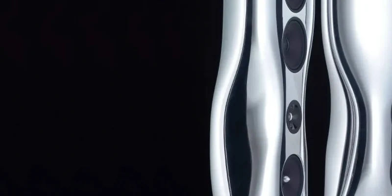 Loa KEF Muon thiết kế Ross Lovegrove — biểu tượng kết hợp hình khối và công năng