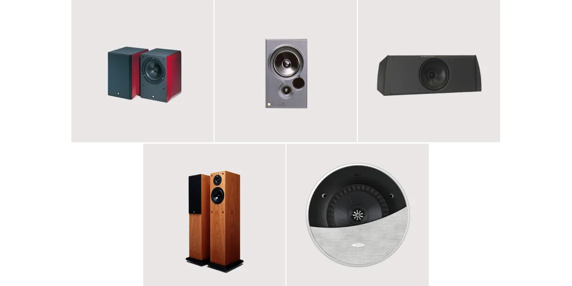 Loa KEF thập niên 1990 — Q Series và home theatre